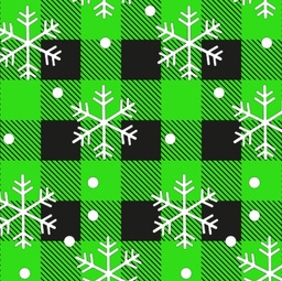 [NCR1018] BRUSH ESTAMPADO CUADROS NEGROS Y VERDE 2