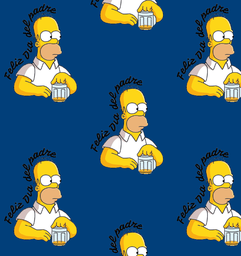 [FFD1003] BRUSH ESTAMPADO DIA DEL PADRE HOMERO SIMPSON