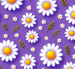 [FLO2002] BRUSH ESTAMPADO FLORES BLANCAS FONDO MORADO