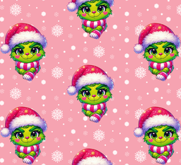 [NGR1027] BRUSH ESTAMPADO GRINCH ROSADO