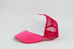 [10091] GORRA MALLA FUCSIA-BLANCO    